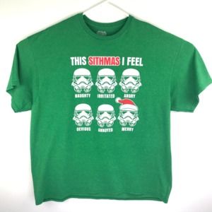 Star Wars XXL Christmas Darth Vader T-Shirt